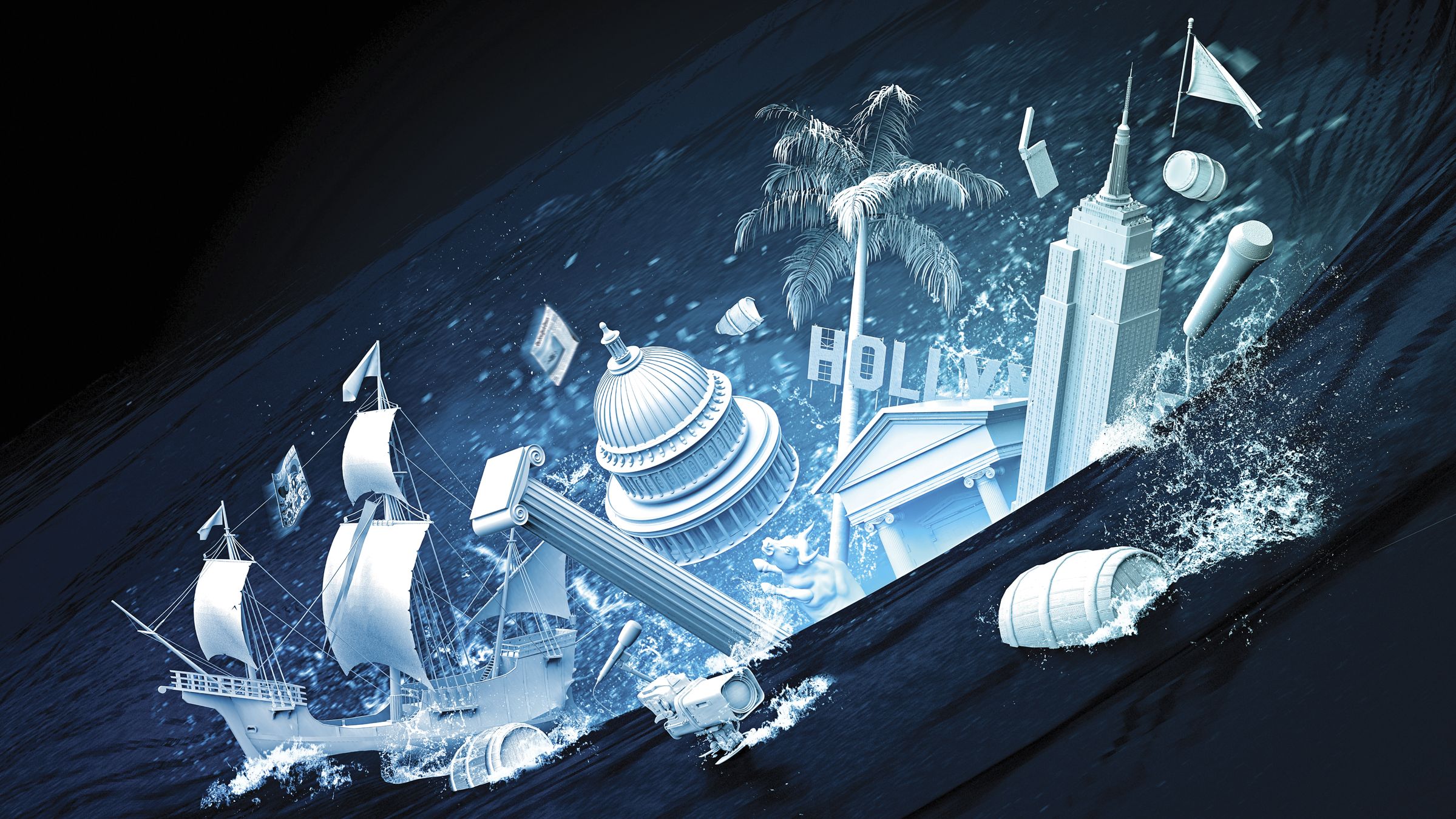 Vibrant illustration of DAO members mining tweets via governance NFT badges, featuring Twitter birds, blockchain elements, and Web3 rewards for community engagement