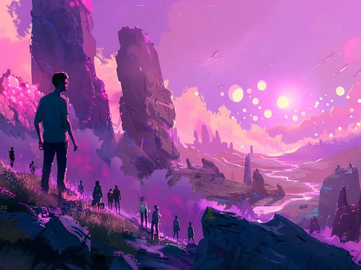 Vibrant illustration of diverse global contributors receiving instant multi-currency DAO payroll payouts via blockchain networks, crypto payments, web3 finance art