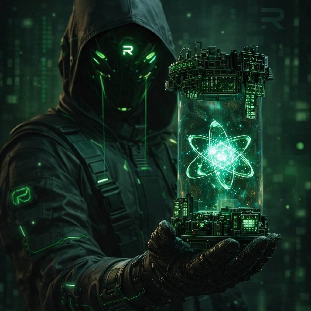 Vibrant illustration of PerceptronNTWK sensor nodes sharing idle bandwidth in a decentralized AI data mesh network, powering DePIN with PERC rewards