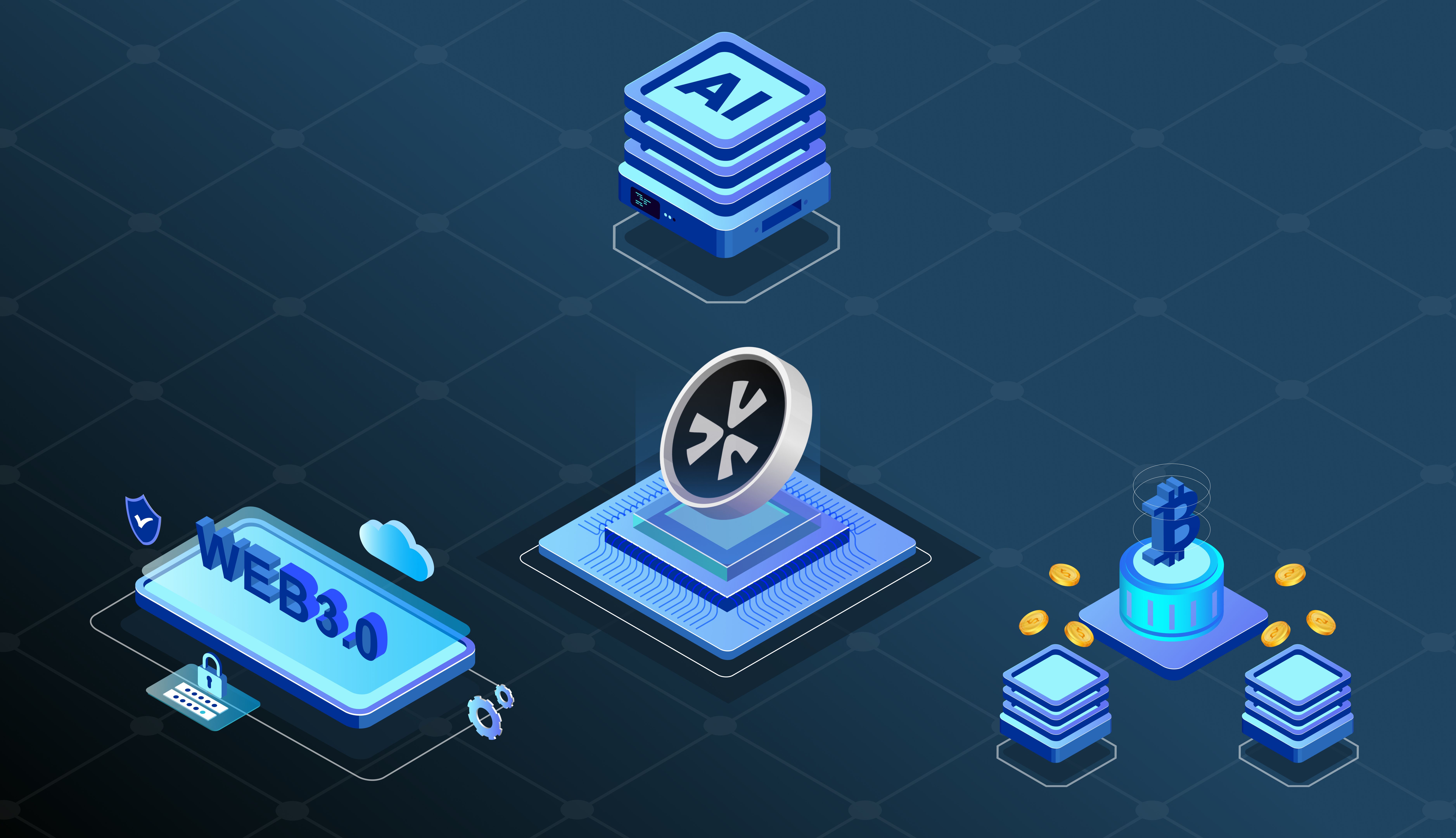 Vibrant digital illustration of Twitter social graphs morphing into speculative blockchain tokens, representing SocialFi platforms turning engagement into crypto speculation