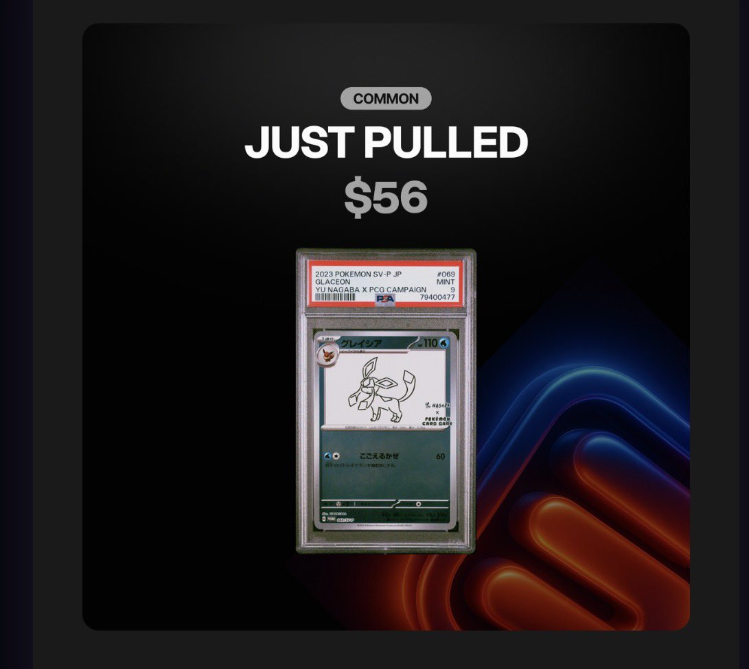 Vibrant PSA-10 graded Charizard Pokémon card slab displayed on ApeChain dashboard for tokenizing RWAs in crypto collecting