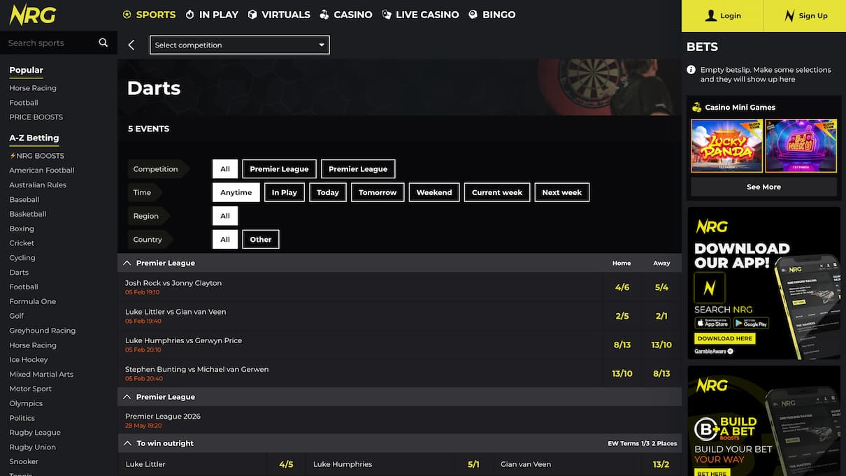 Vibrant Stake.com screenshot of live CS2 Majors betting interface showing BTC odds boosts during BLAST Premier tournament 2026