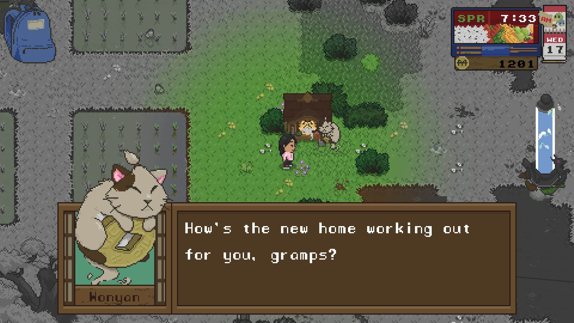 Vibrant cozy Steam game screenshots of Cat Cafe Manager cats and cafe management, Spirittea mystical bathhouse, Mail Time adorable deliveries, highlighting relaxed exploration and management vibes for 2026 hidden gems