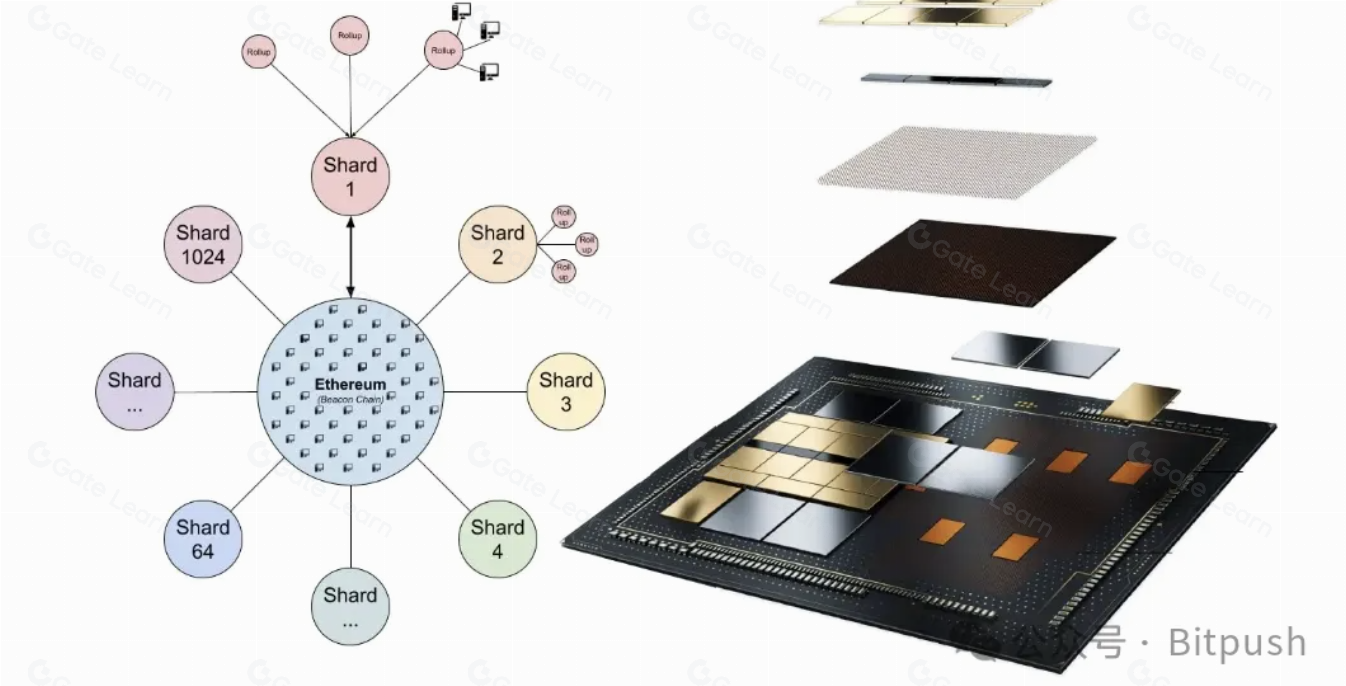 Celestia, Avail DA, and EigenDA logos overlaid on a modular blockchain architecture diagram for data availability comparison