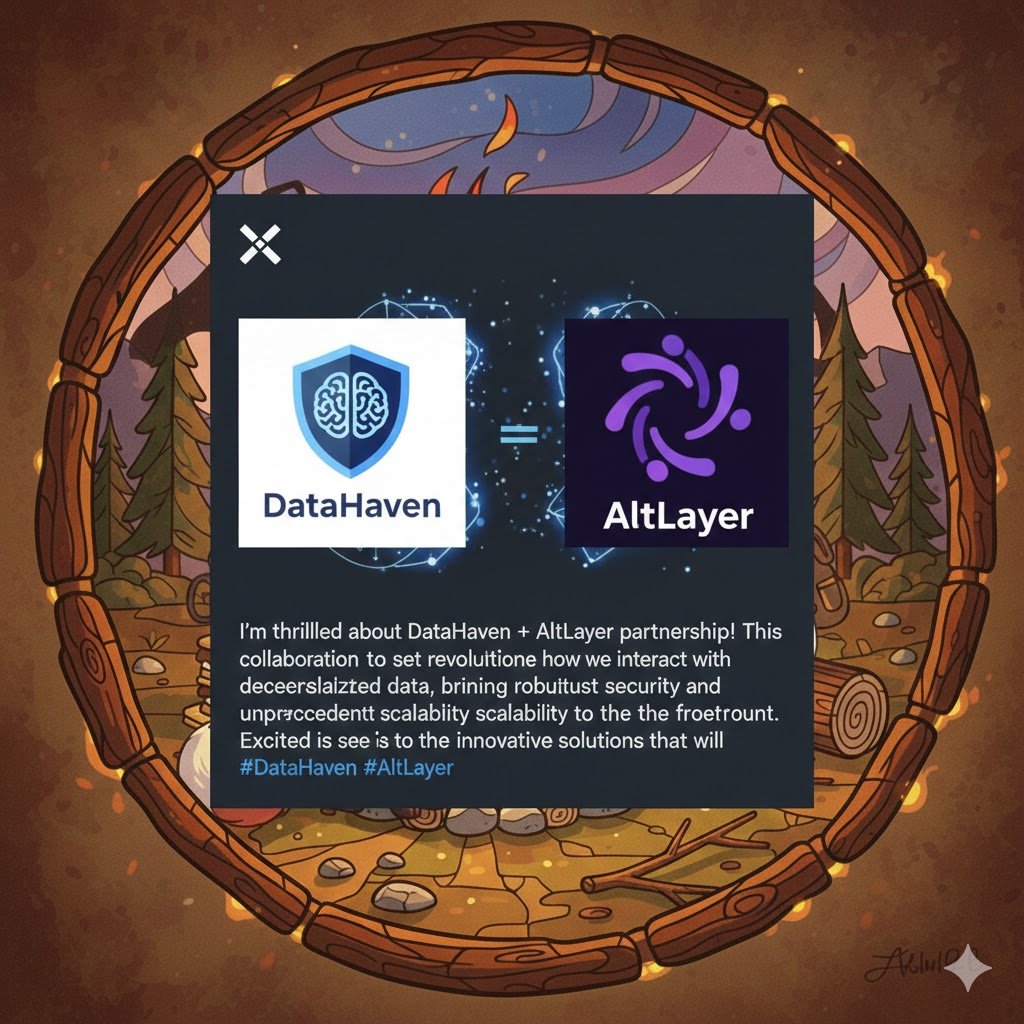Diagram of EigenLayer EigenCloud compute and DataHaven storage stack secured by ETH restaking AVS partnership