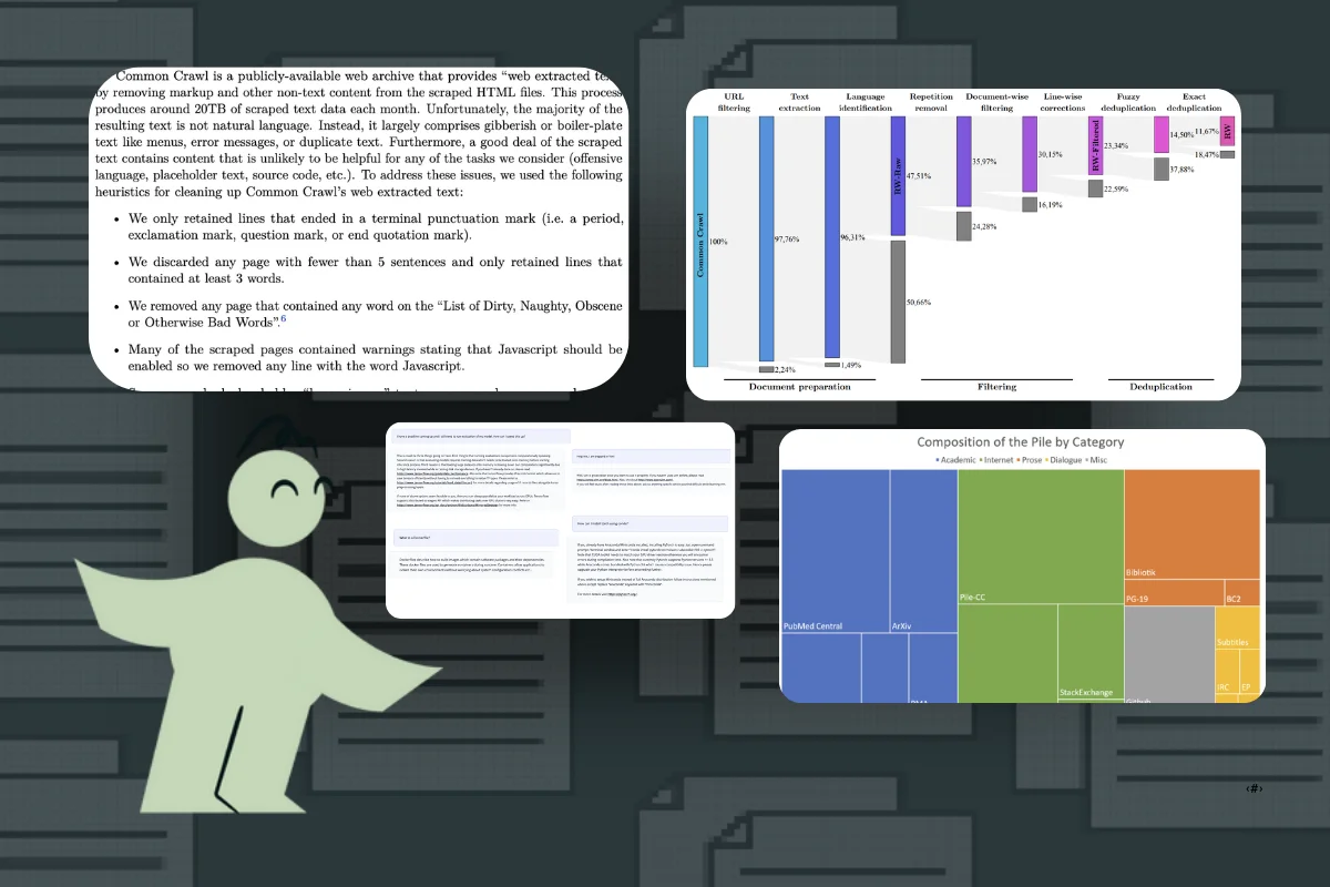 Diagram illustrating fine-tuning of Large Language Model (LLM) from generic to domain-specific expert using specialized datasets for enterprise AI
