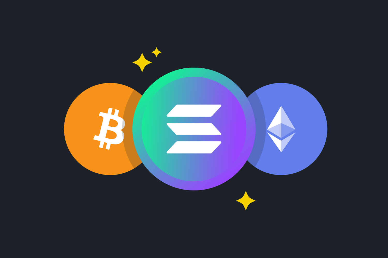 Conceptual image of Bitcoin tokens flowing into Solana DeFi applications, symbolizing cross-chain integration and rising liquidity in the Solana ecosystem.