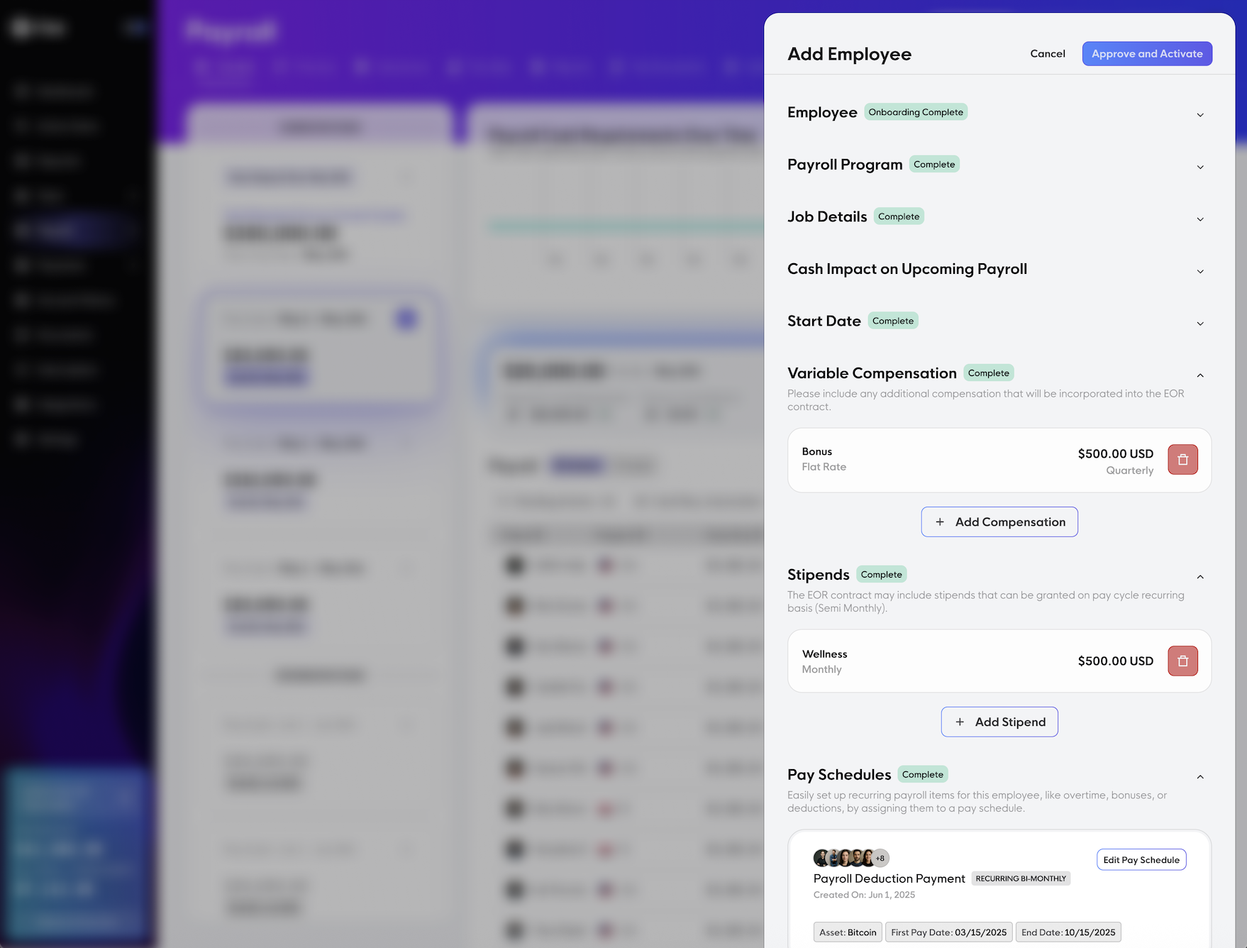 Global Web3 team dashboard visualization showing multi-currency DAO payroll payouts in stablecoins like USDC USDT and fiat currencies for compliant 2026 payments