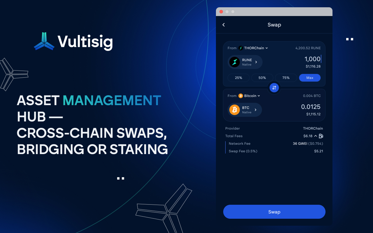 Vultisig Plugin Marketplace interface screenshot displaying self-custodial AI automation plugins for DeFi strategies and non-custodial wallet management