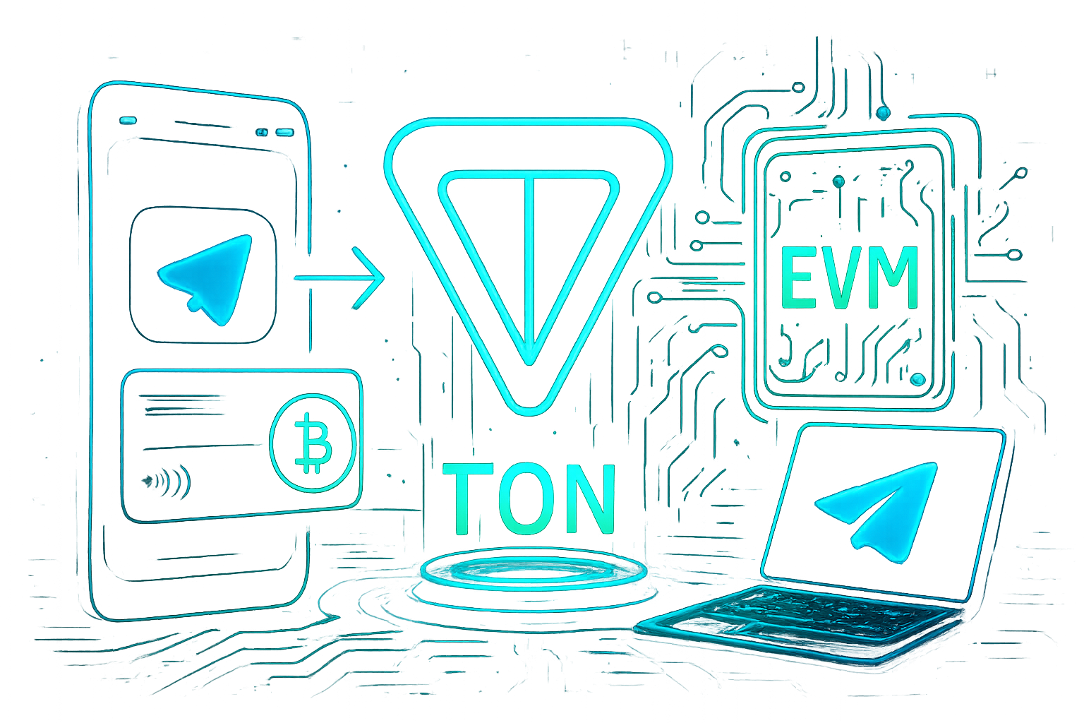 Why TON Is Set for Mass Adoption: Built-In Payments, EVM dApps, and Telegram’s Billion-User Backbone