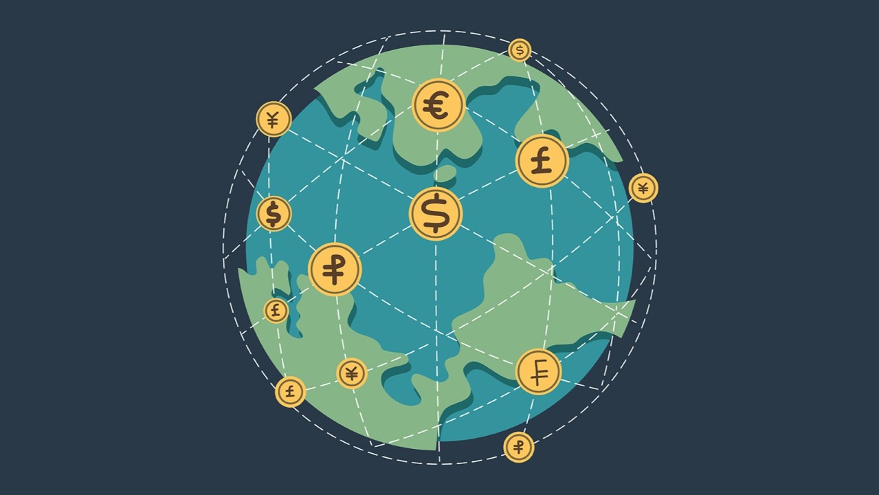 World map highlighting DAO contributors in multiple countries connected by stablecoin payment rails for seamless cross-border payroll