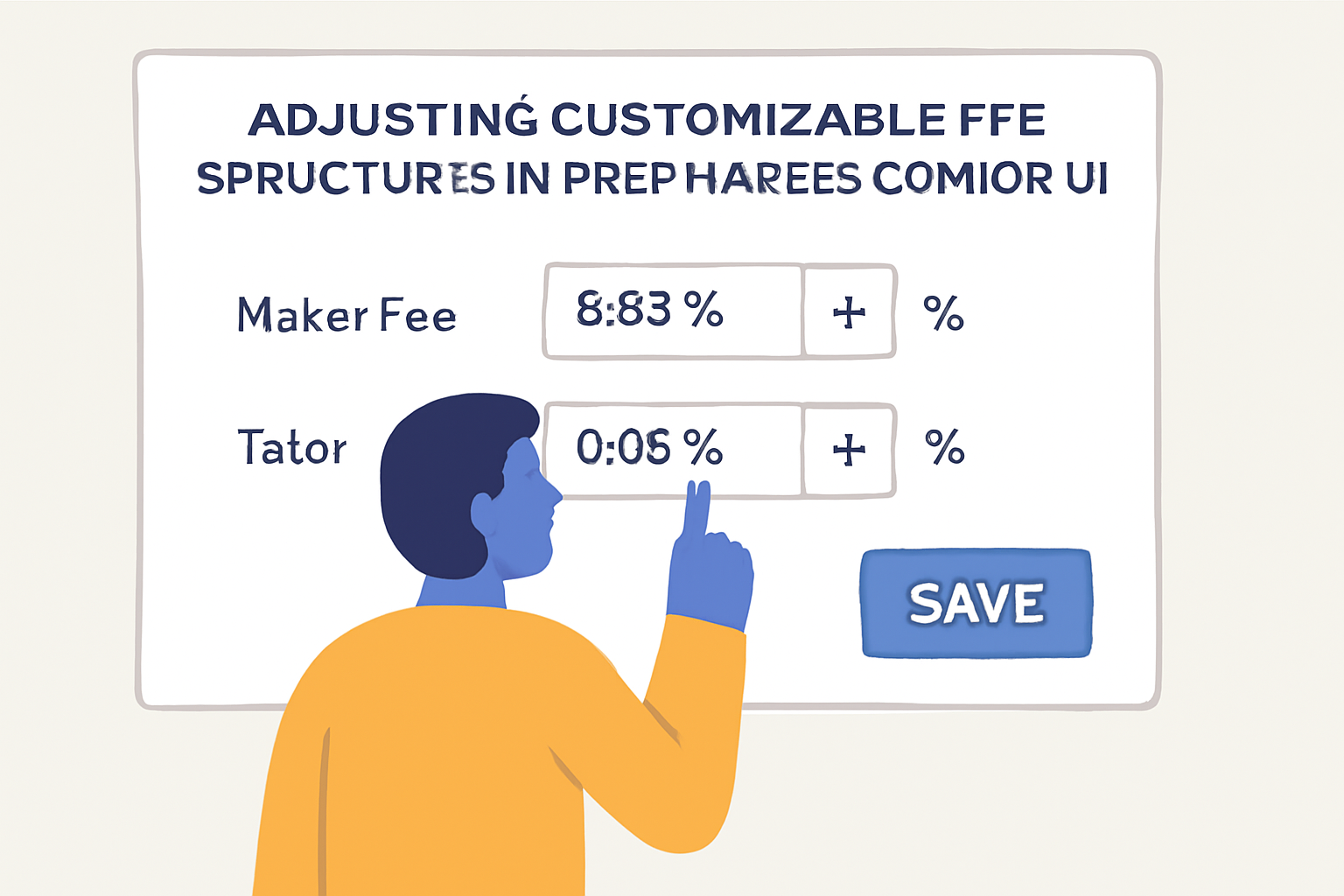 adjusting customizable fee structures in perp market creator UI
