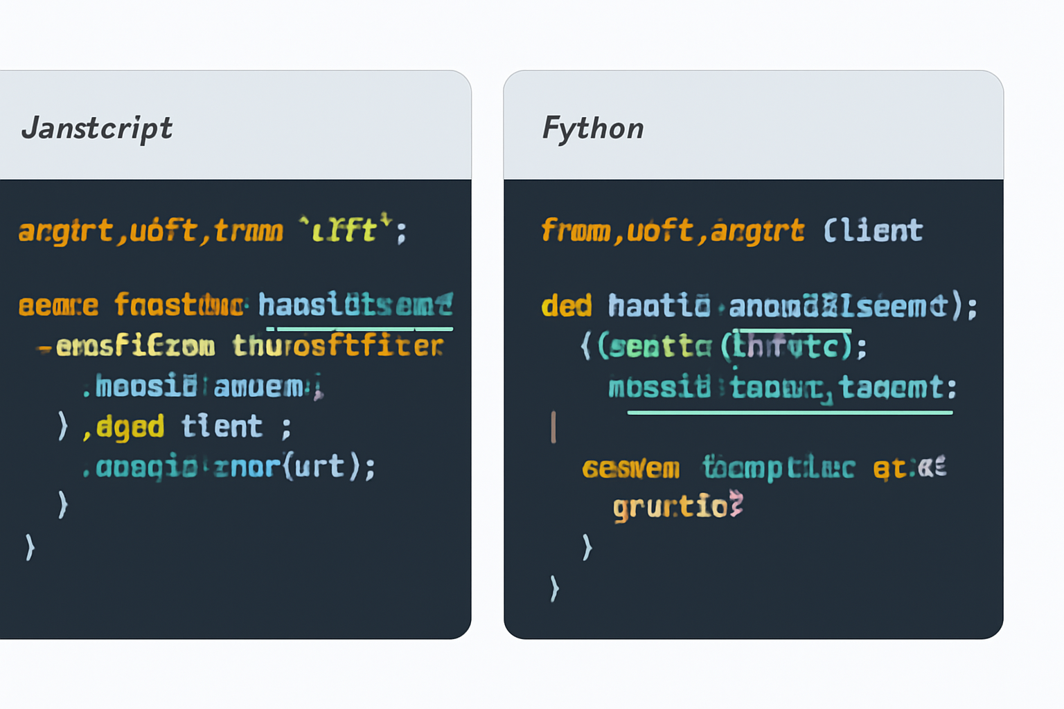 Code editor with highlighted x402 integration code in both JavaScript and Python, showing payment handling logic.