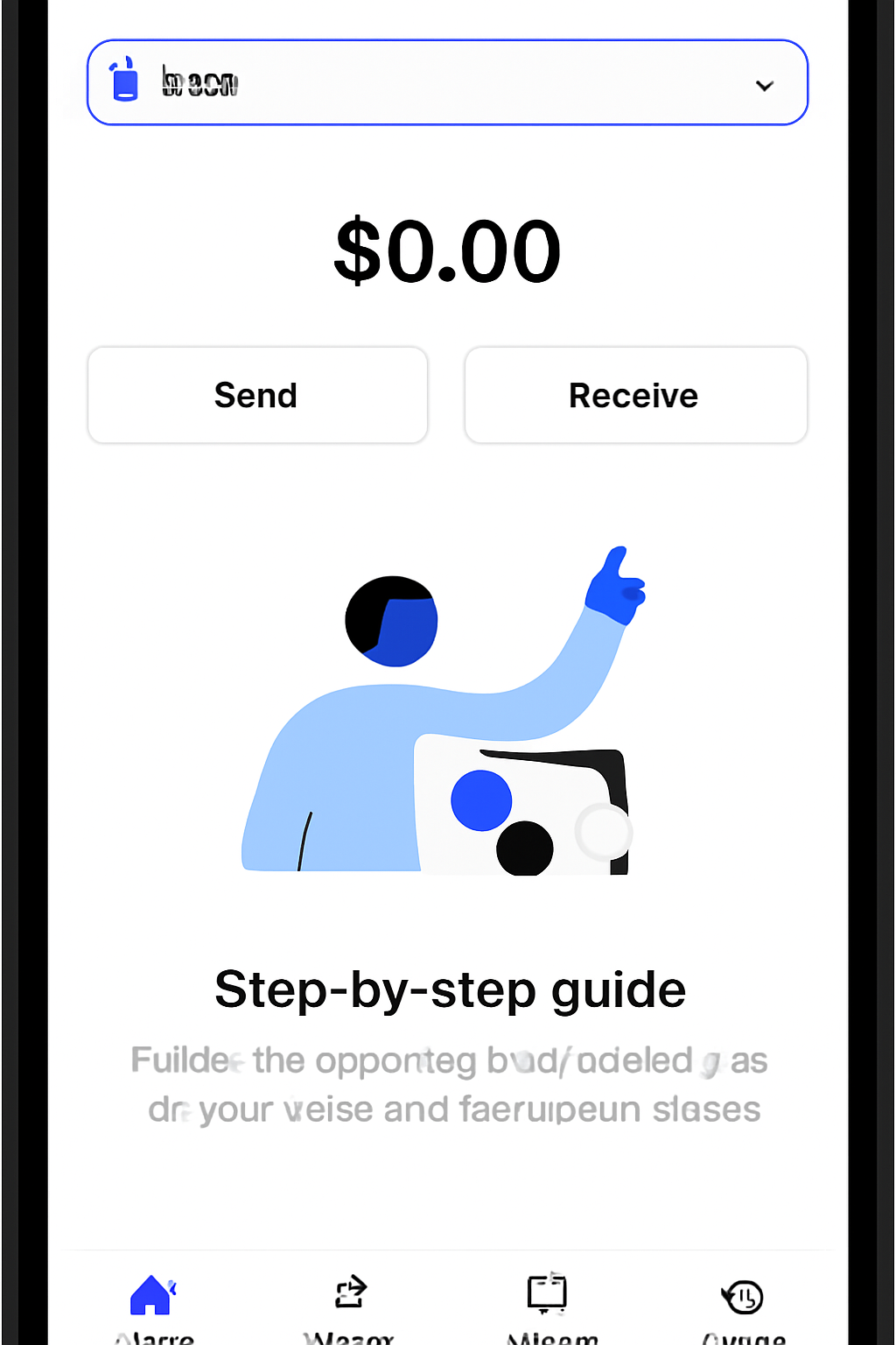 realistic screenshot Coinbase Wallet app Base network selected