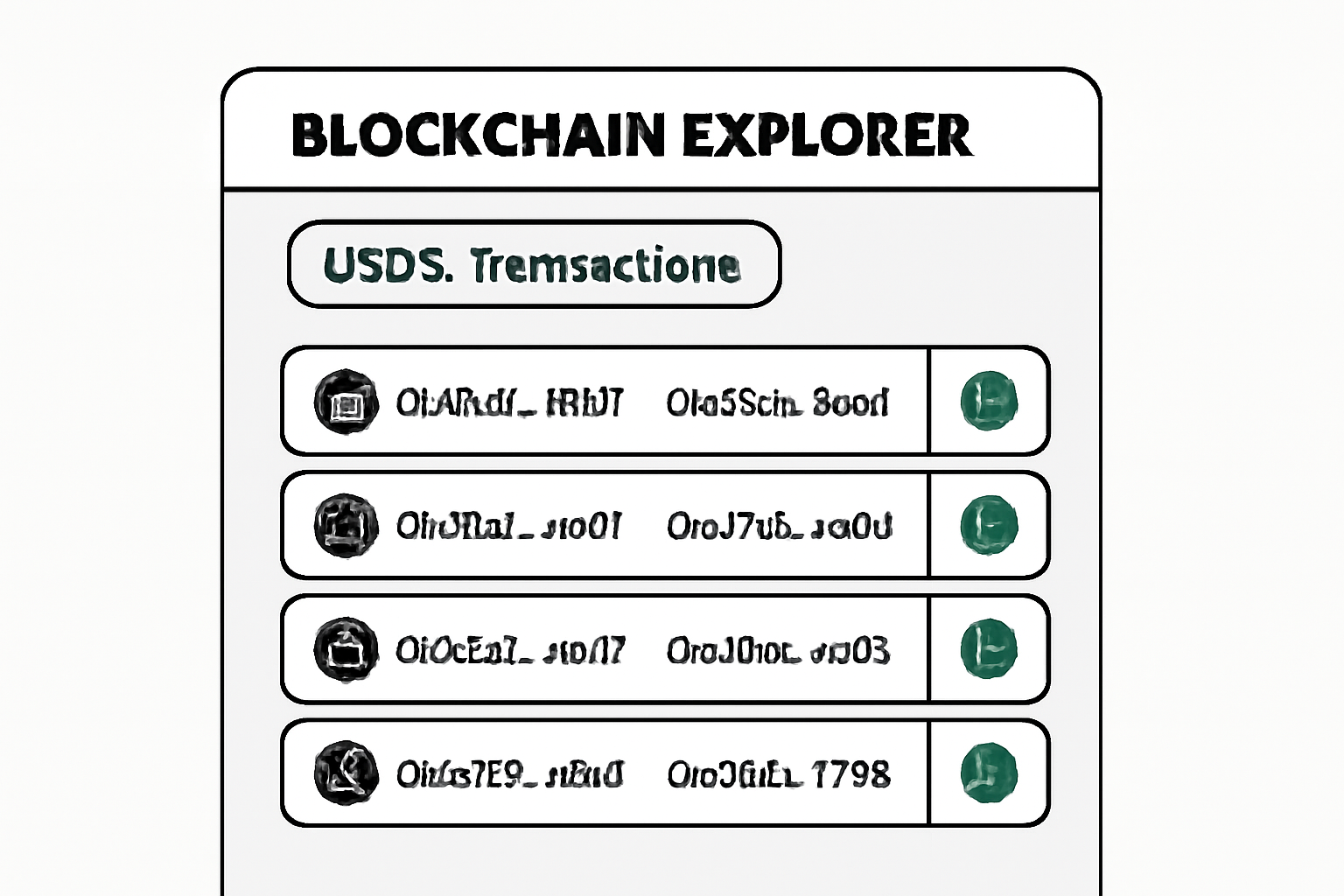 blockchain explorer view of USDC transactions, audit logs, green verified checks