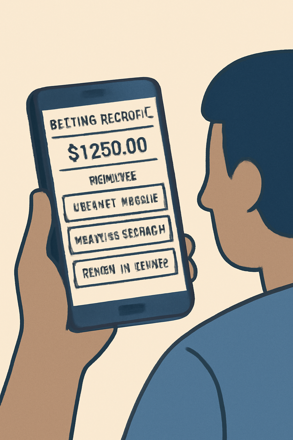 user checking their betting account balance and browsing esports matches to bet on