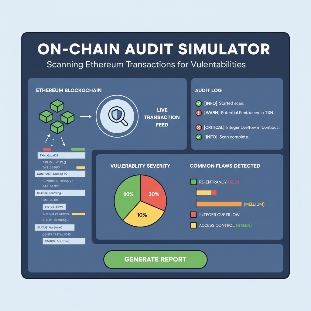 on-chain audit simulator dashboard scanning ethereum transactions for vulnerabilities