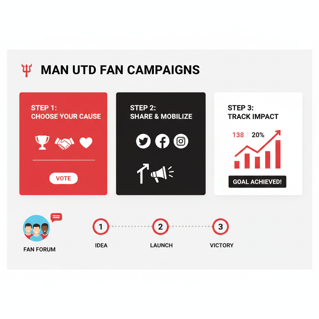 dashboard of Manchester United fan campaigns on digital platform