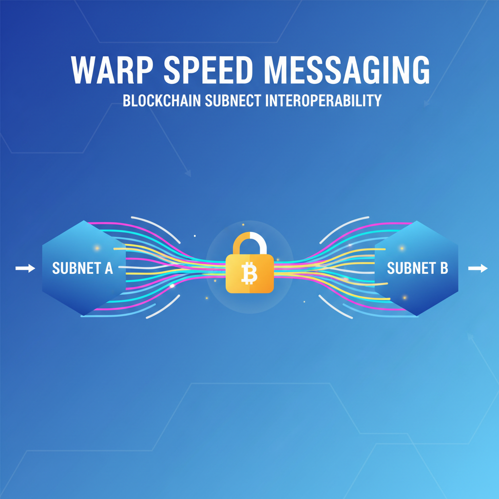 warp speed messaging between blockchain subnets, light trails, high speed