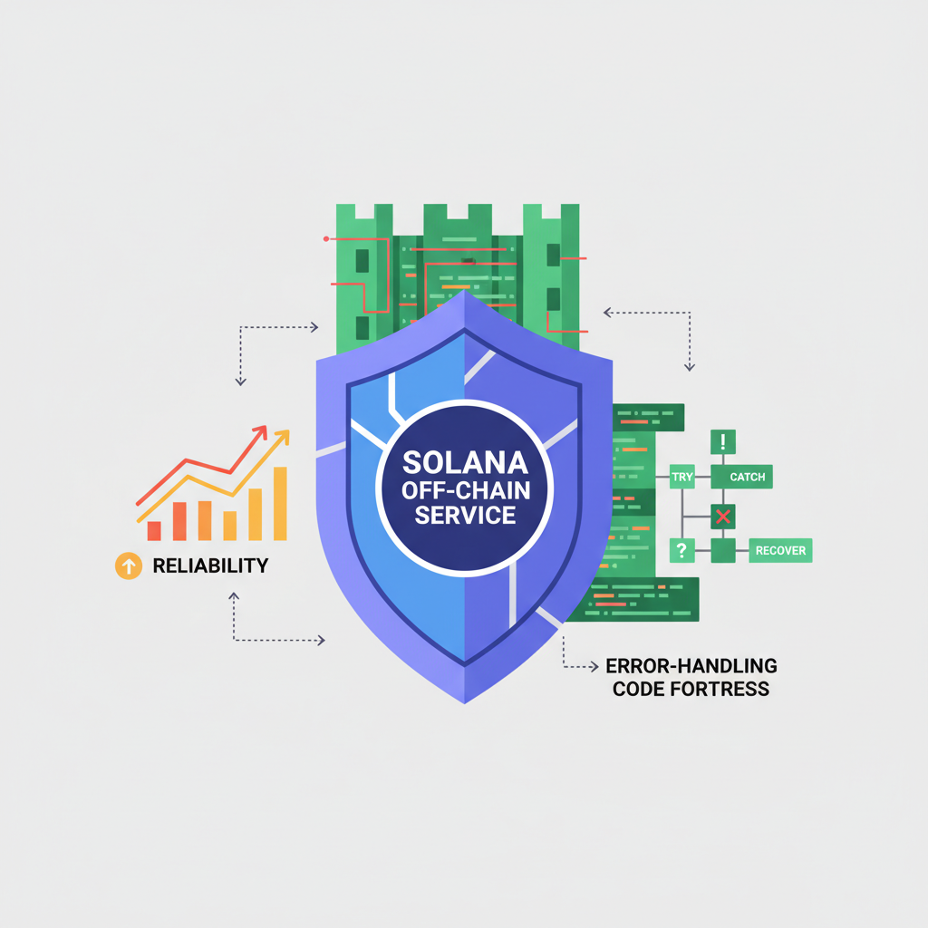 Shield protecting Solana off-chain service, reliability graphs, error-handling code fortress