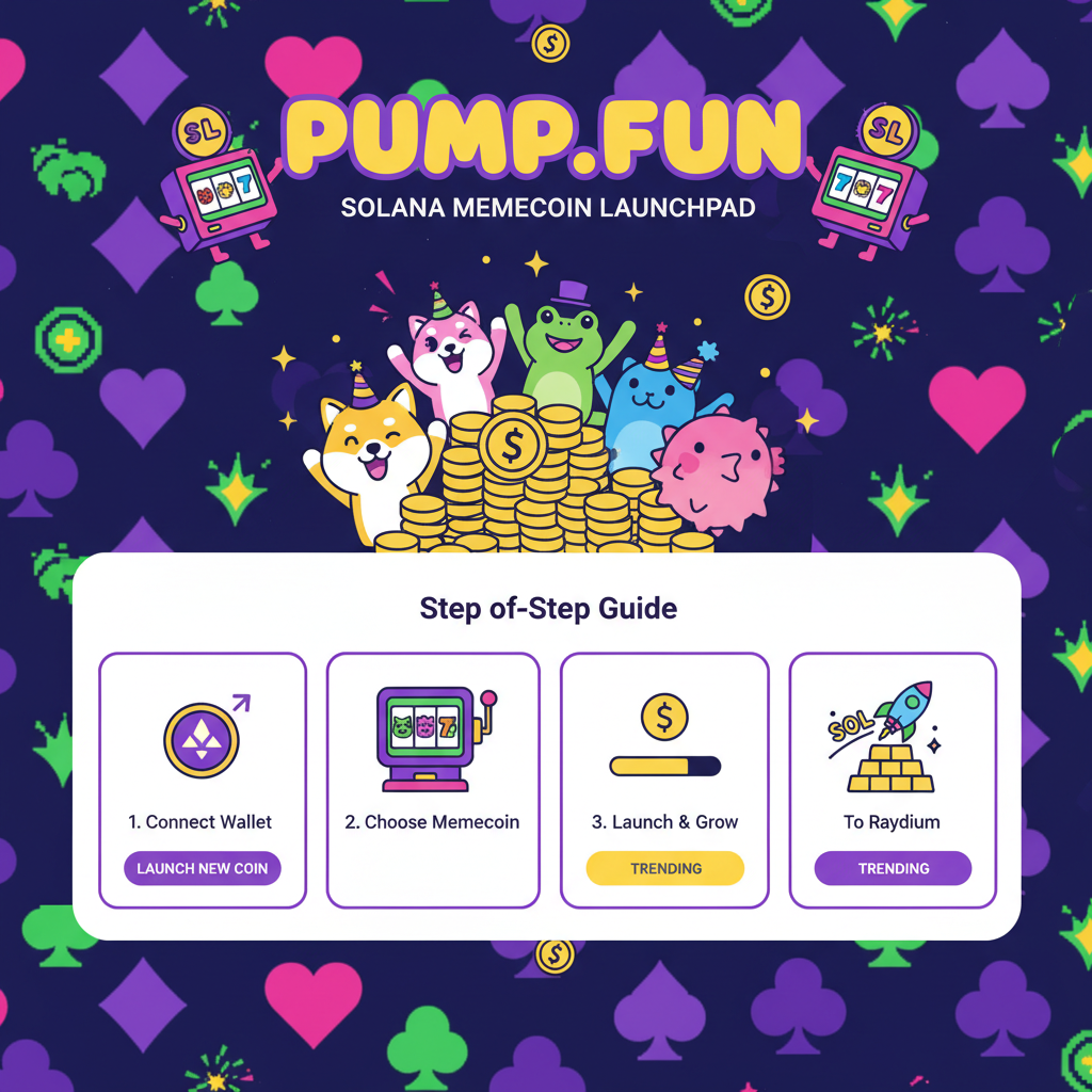 pump.fun homepage, solana memecoin launchpad, energetic casino vibe