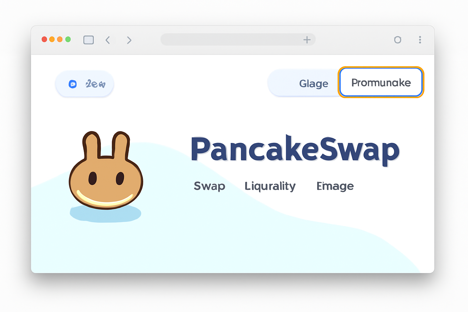 Browser screen showing PancakeSwap on Base with MetaMask connect button highlighted, clean UI screenshot style