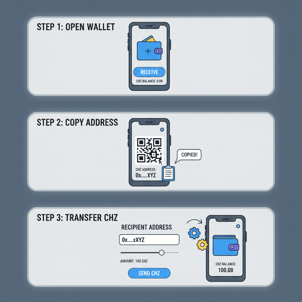 crypto wallet funding with CHZ tokens