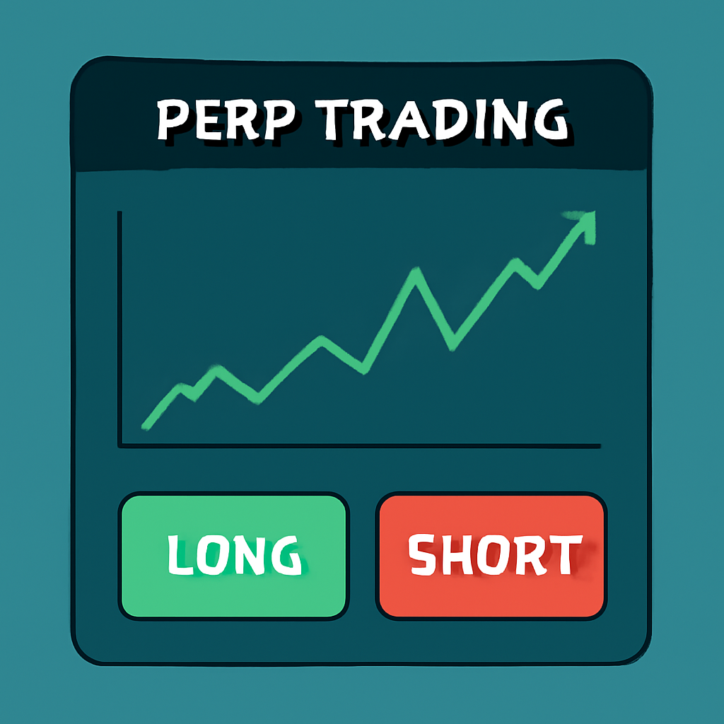 exciting long short buttons activated on perp trading screen