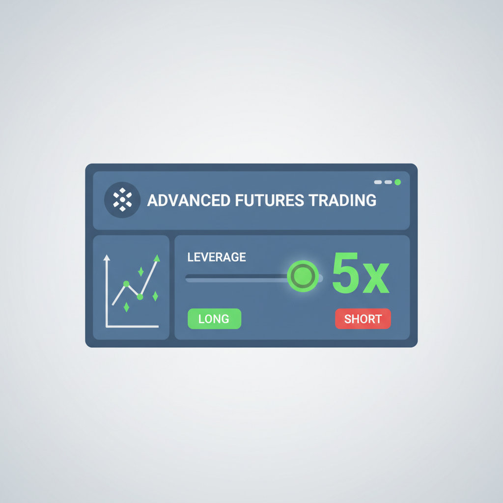 leverage adjustment slider set to 5x on advanced futures trading panel