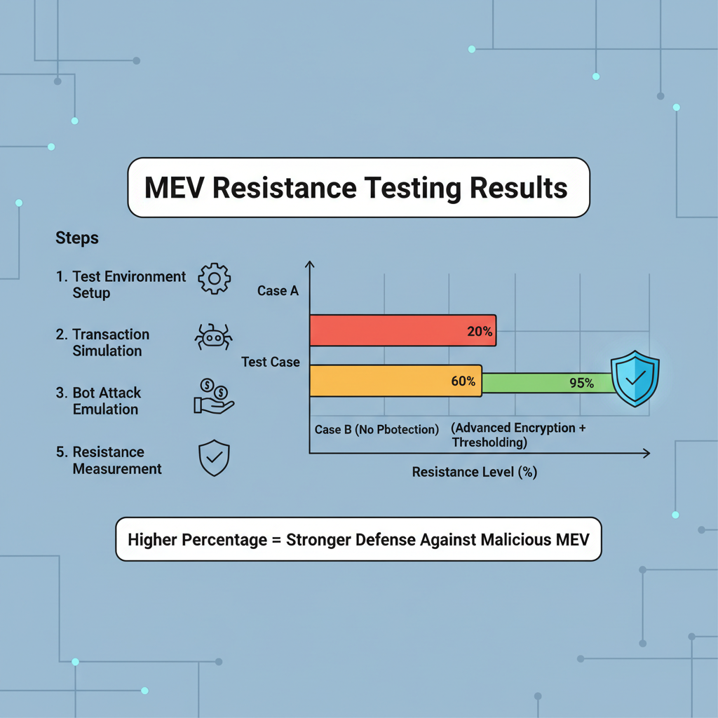graph showing MEV resistance testing results, cybersecurity visualization