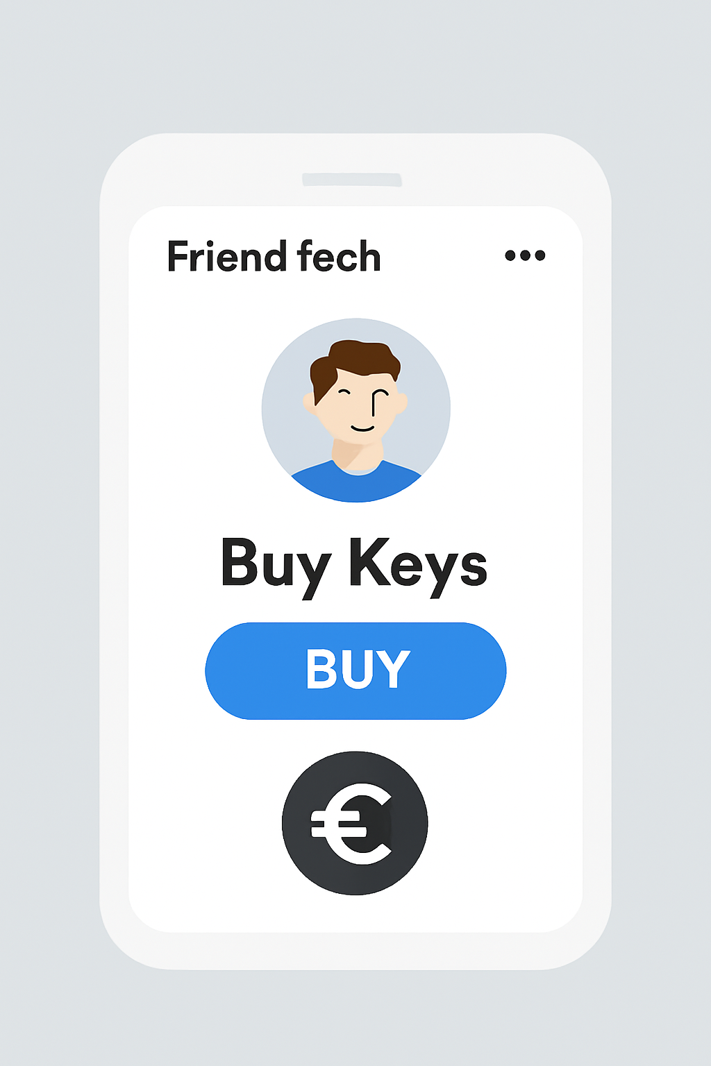 Friend.tech mini-app interface buying keys social crypto trading