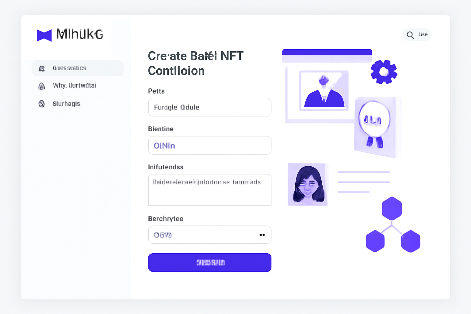 NiftyKit dashboard creating Base NFT collection, no-code interface screenshot, modern web UI