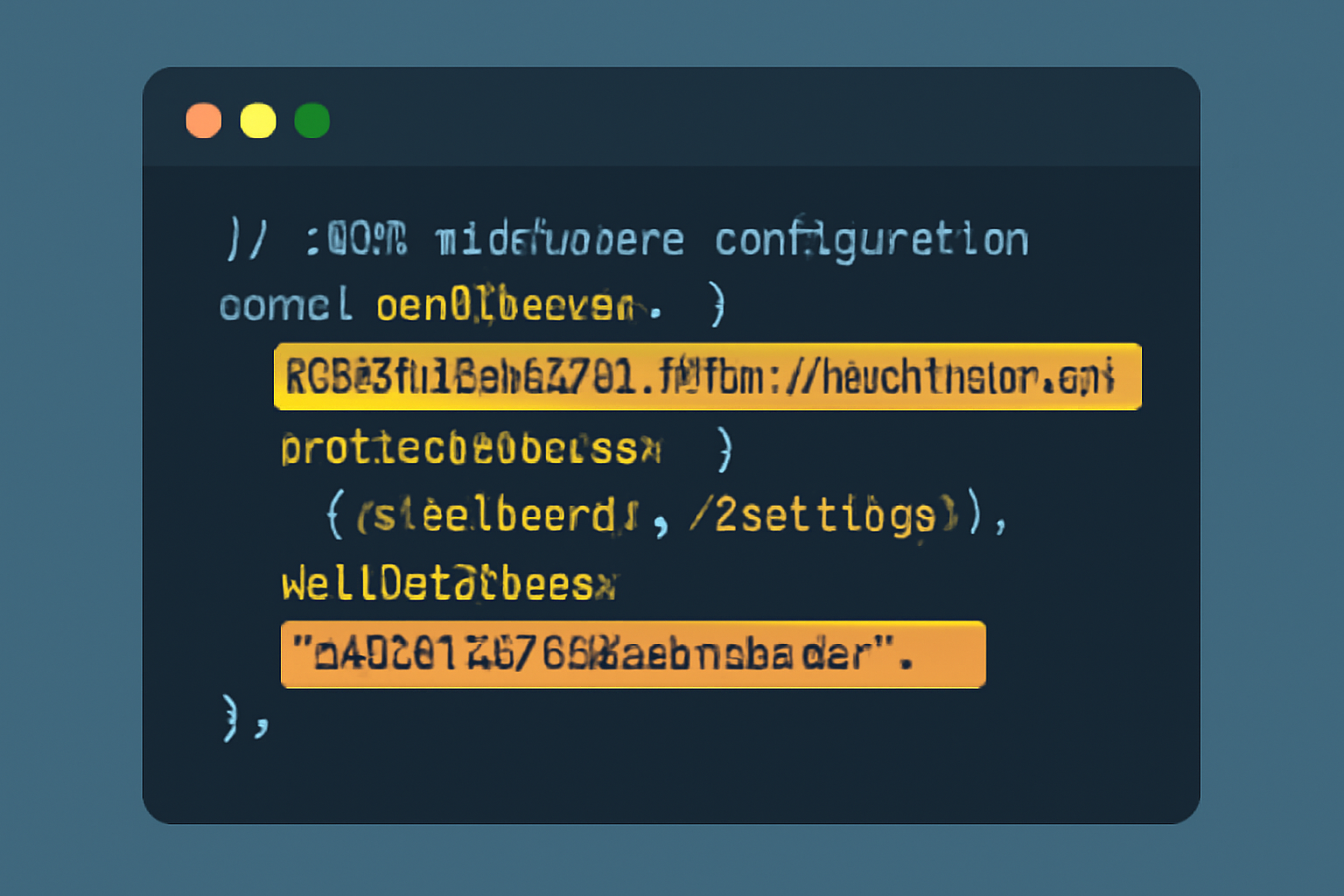 Code editor with highlighted x402 middleware configuration, showing facilitator URL, protected routes, and wallet address.
