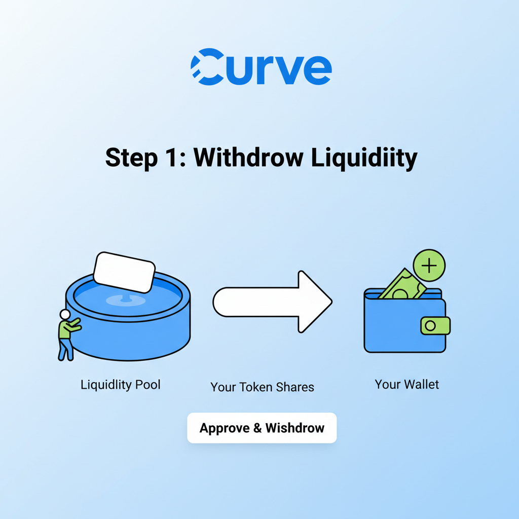 Curve withdraw liquidity and unstake process