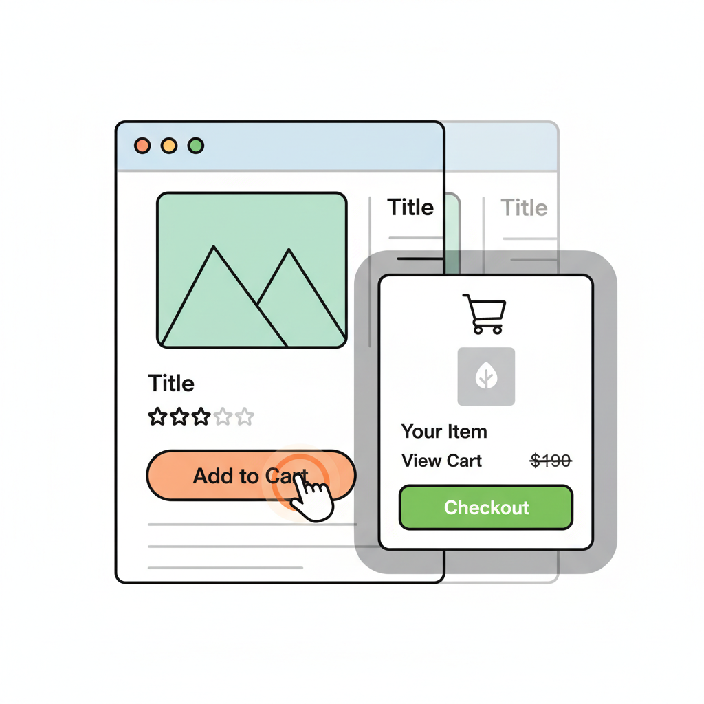 Shopify storefront product page add to cart button clicked, cart popup