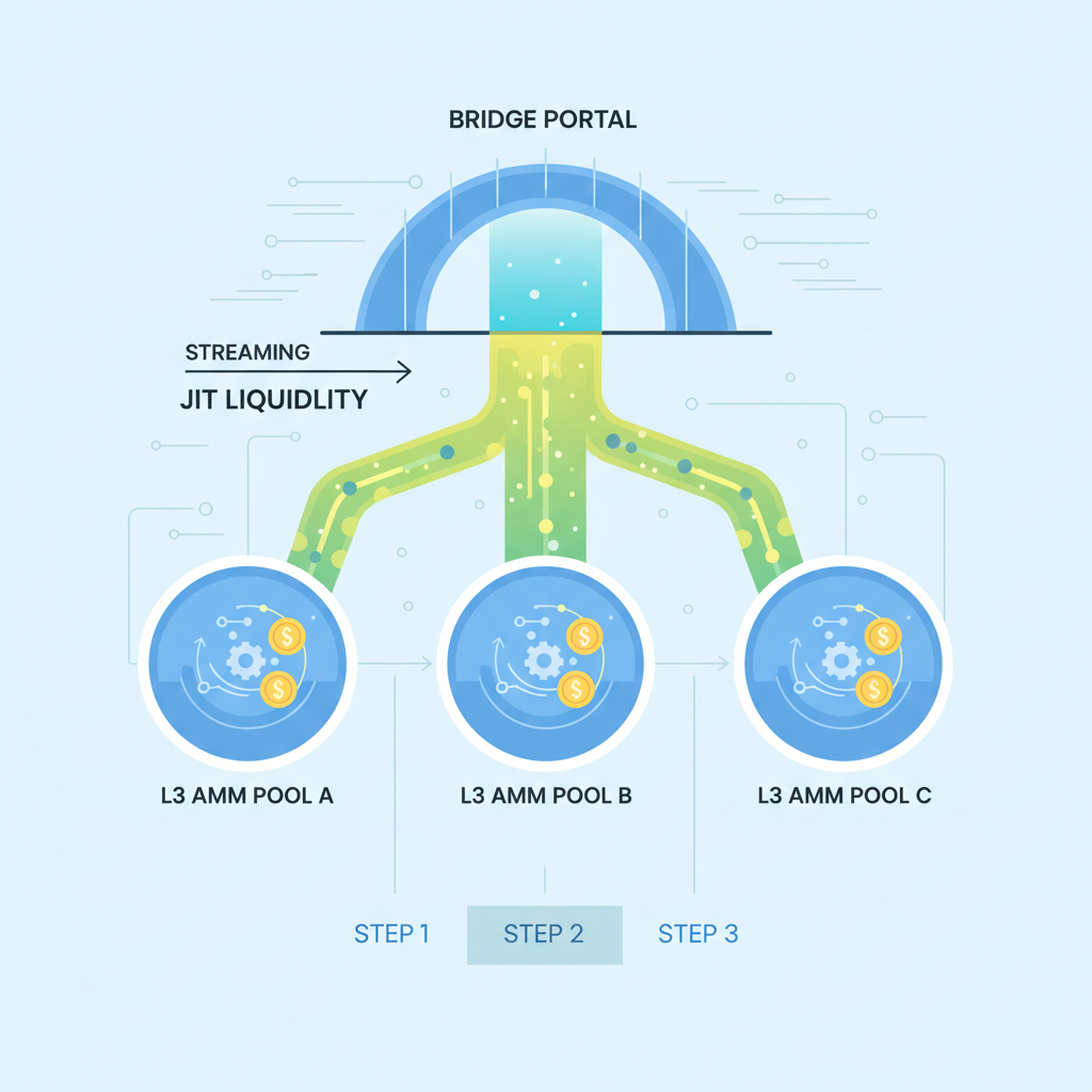 bridge portal streaming JIT liquidity to L3 AMM pools