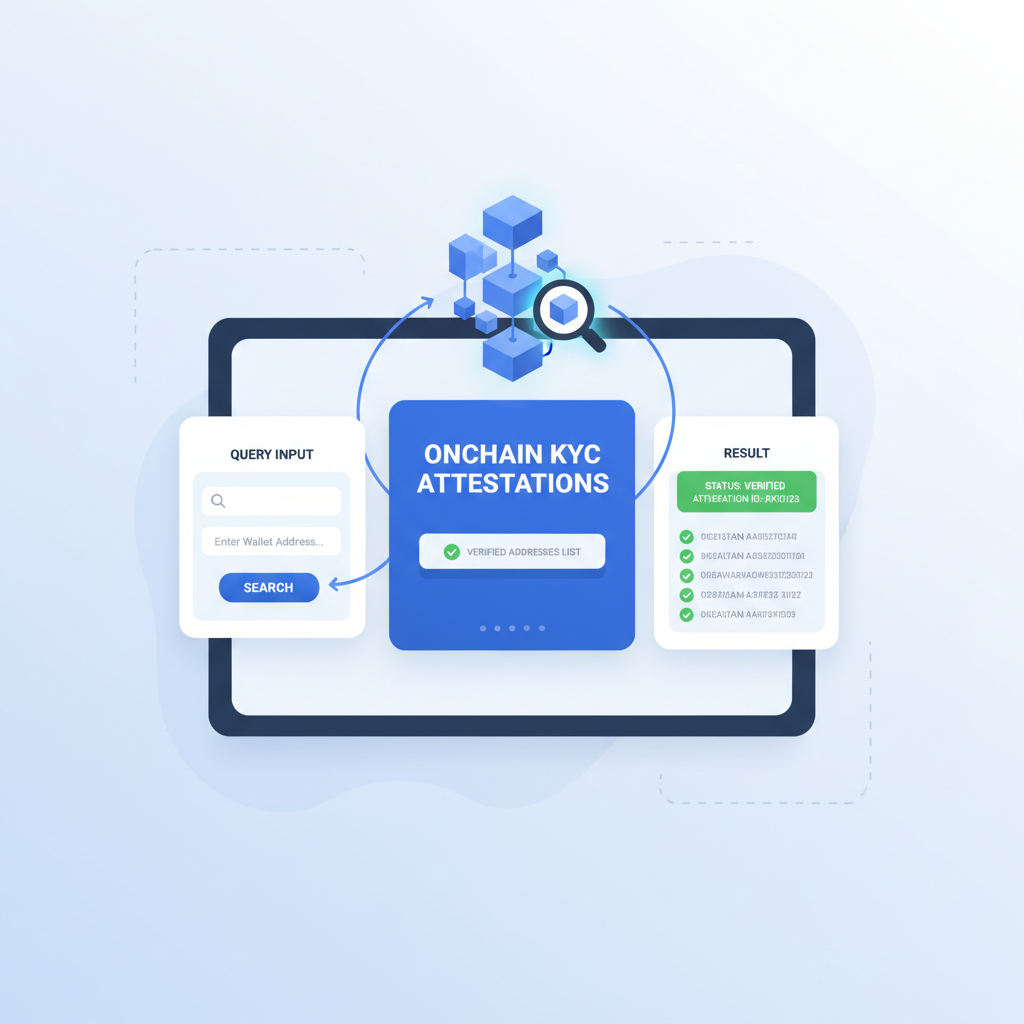 DeFi dashboard querying onchain KYC attestations verified addresses list