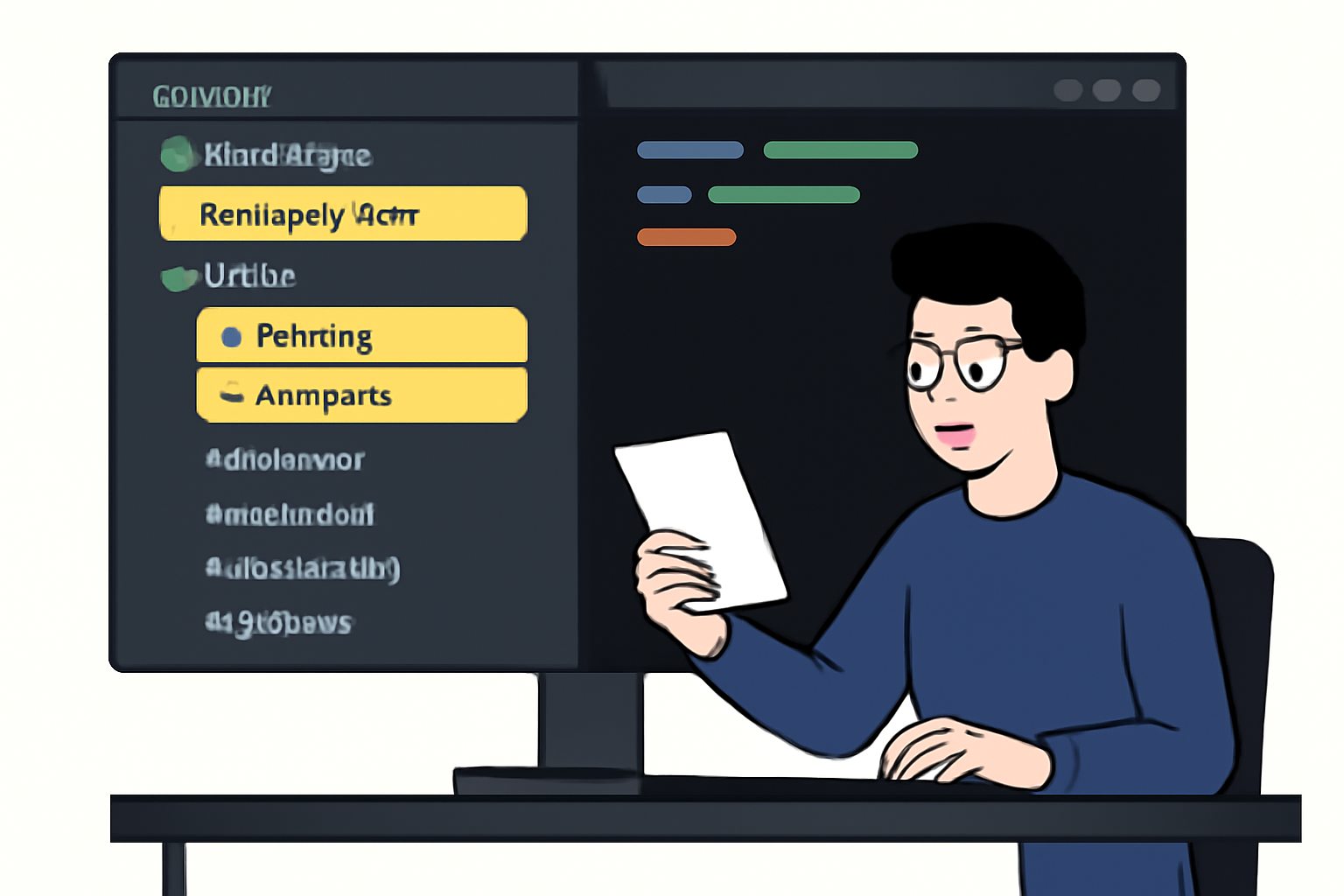 A developer reviewing a web app project folder structure with highlighted .well-known/farcaster.json and image assets, modern code editor interface, clean workspace