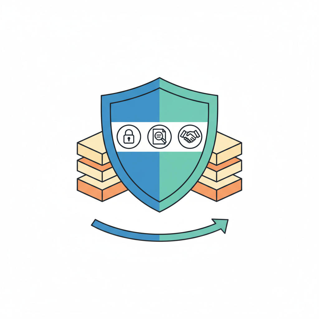 Security shield over rollup architecture, locks audits multi-sig icons