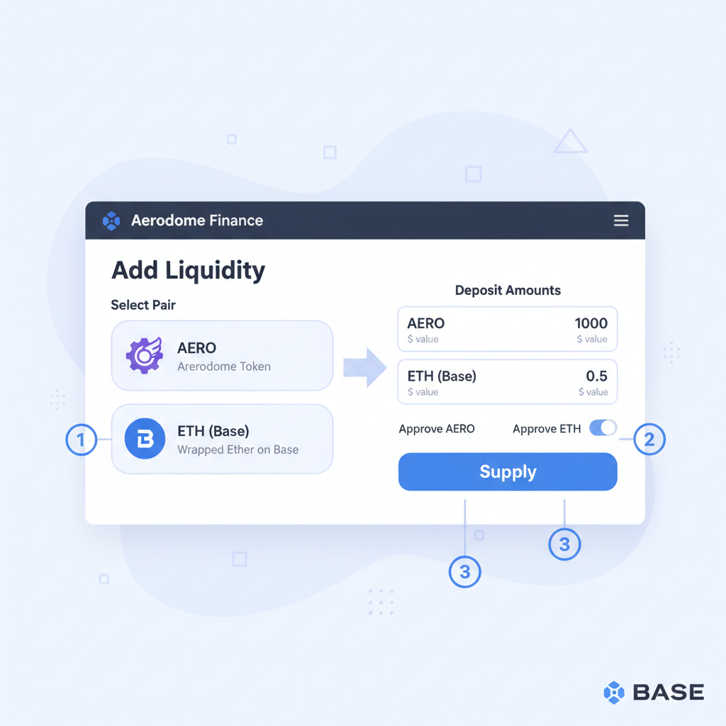 /ar 16:9 aerodrome liquidity pool add interface base chain defi