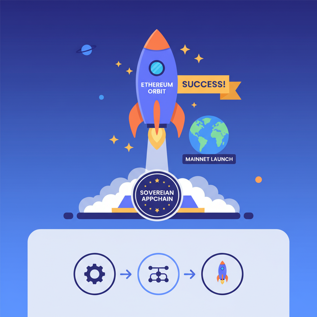 mainnet launch ethereum orbit sovereign appchain rocket success