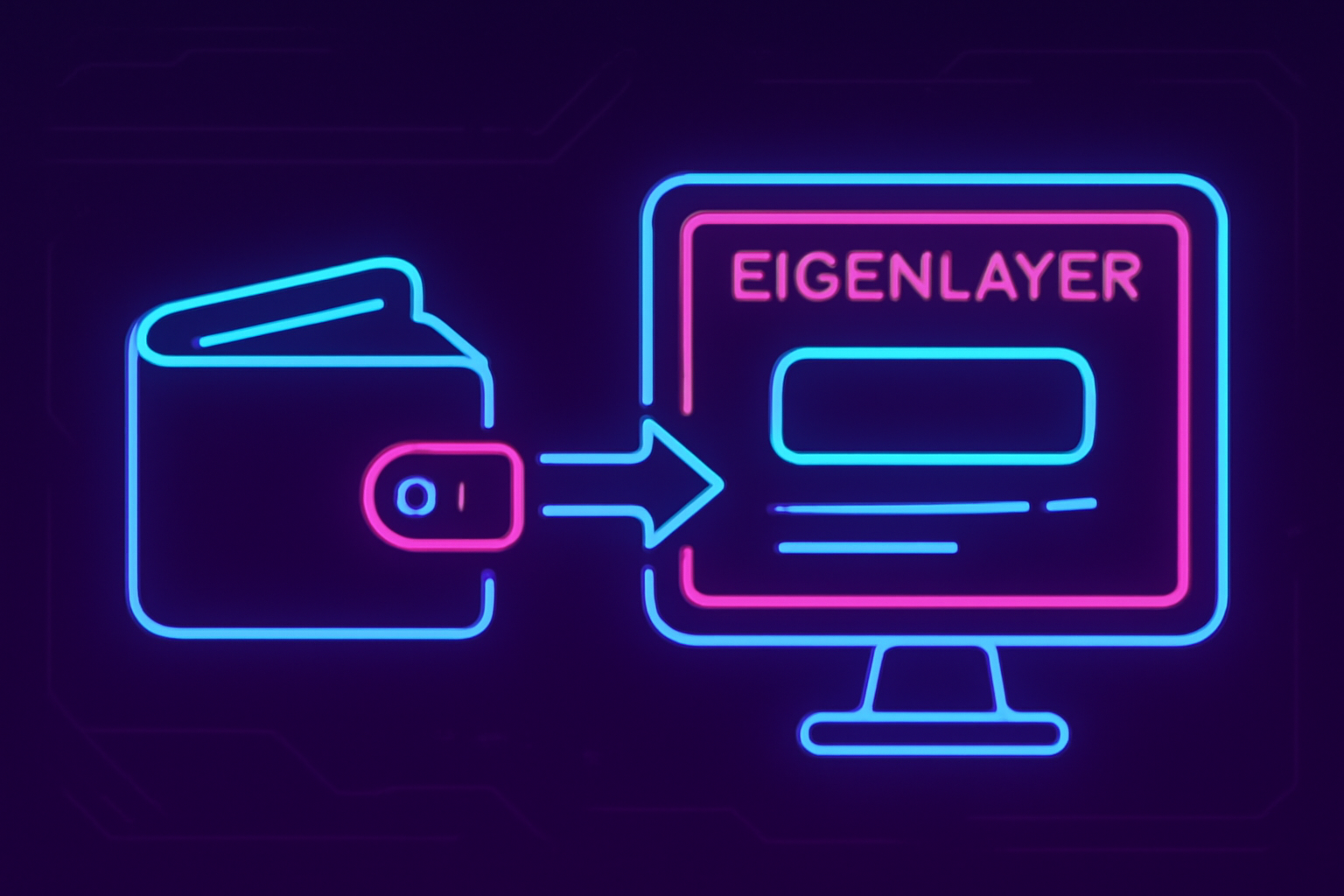 wallet connecting to eigenlayer dashboard cyberpunk interface