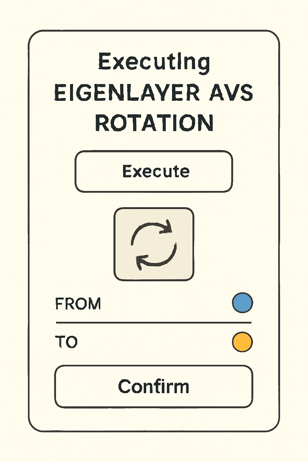 executing eigenlayer avs rotation transaction screen