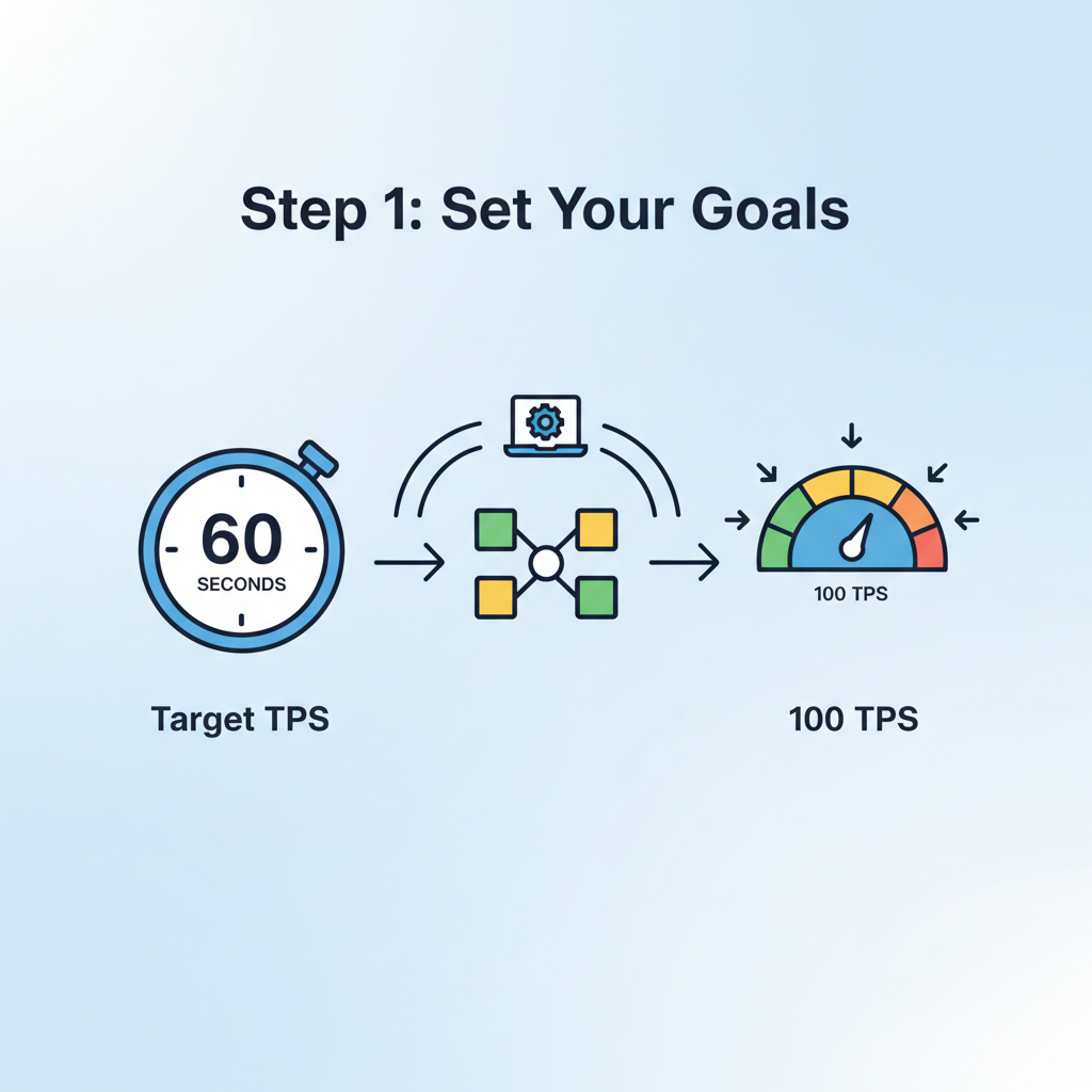 code script for high TPS stress testing on blockchain network