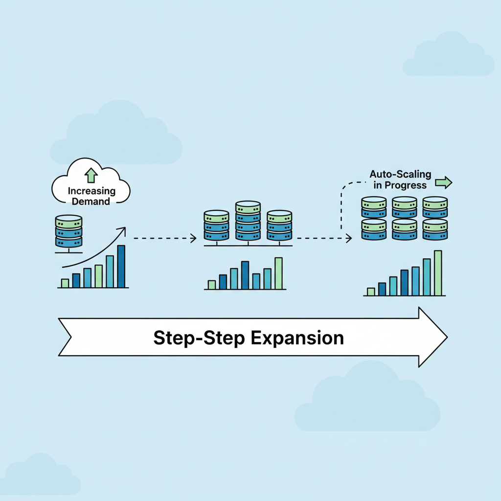 auto-scaling cloud servers expanding graph