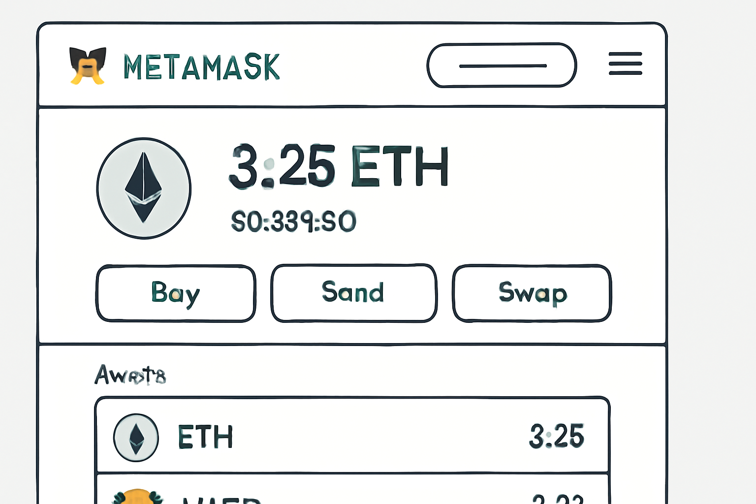 /imagine prompt: screenshot of MetaMask wallet with ETH and lstBTC balances, DeFi dashboard style, modern UI, bitcoin icons --ar 16:9