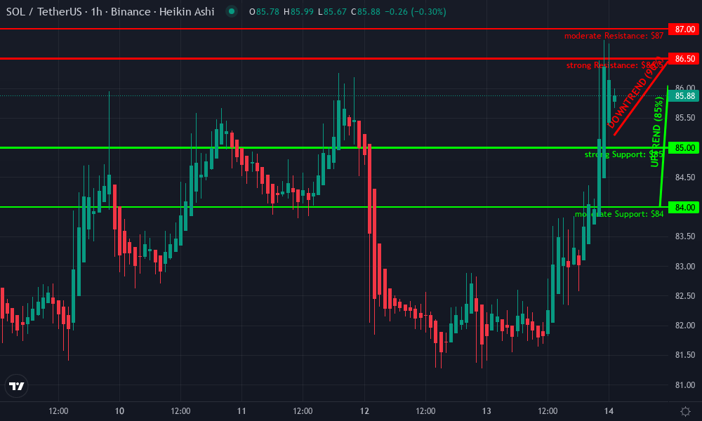Solana Technical Chart by Amanda Rhodes