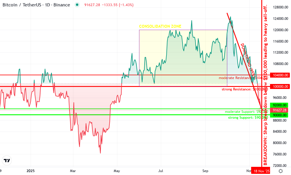 Bitcoin Technical Chart by Clara Whitman