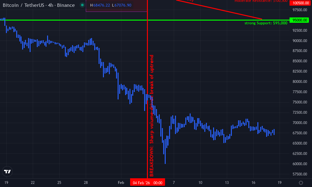 Bitcoin Technical Chart by David Anderson