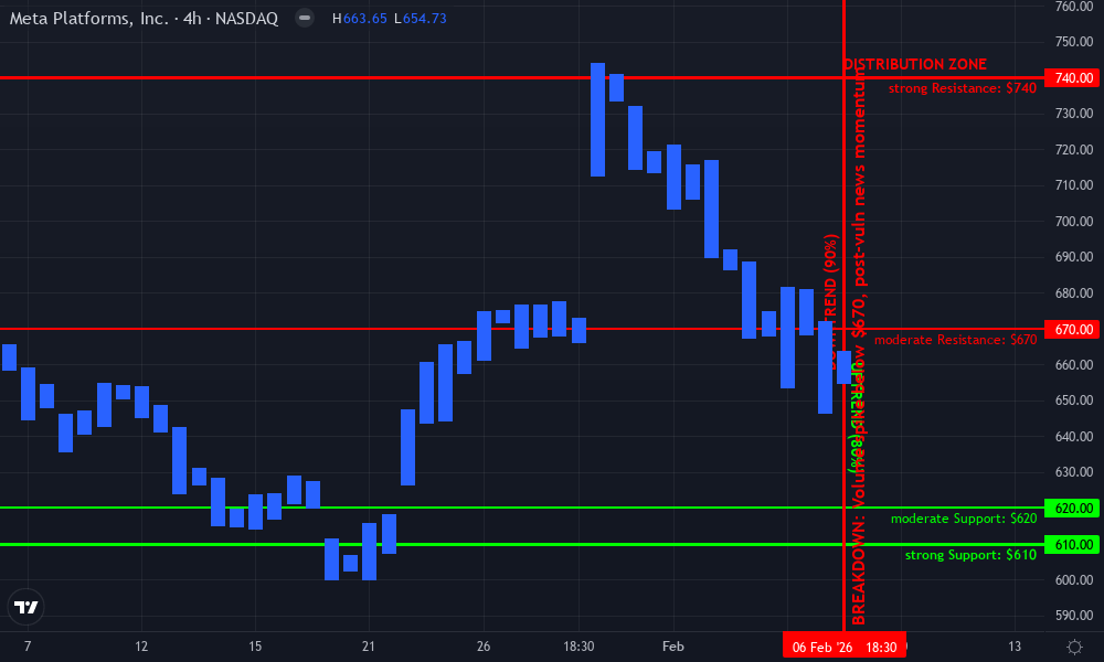 Meta Platforms Inc. Technical Chart by David Thomas
